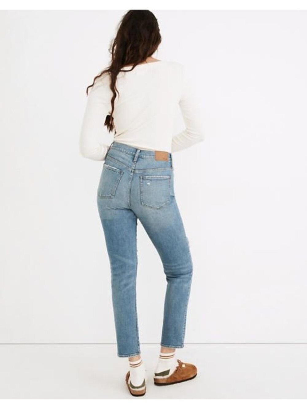 Madewell The Perfect Vintage Denman Wash Distressed Jeans Women's Size 28 - Picture 4 of 12